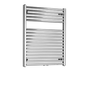 Wiesbaden Elara sierradiator | Chroom | 76.6x60 Midden onder aansluiting