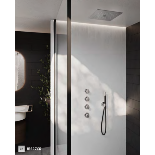 Hotbath Cobber Regendoucheset IBS27 | Geborsteld Messing PVD | Ronde handdouche | 38cm Vierkante Hoofddouche | Handdouche met wandhouder HotBath Hotbath Cobber Regendoucheset IBS27 | Geborsteld Messing PVD | Ronde handdouche | 38cm Vierkante Hoofddouche | Handdouche met wandhouder