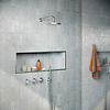 Hotbath Archie Regendoucheset IBS33 | Geborsteld Messing PVD | Ronde handdouche | 30cm Hoofddouche | 30cm Plafondbuis