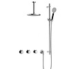 Hotbath Cobber Regendoucheset IBS70 | Chroom | Ronde handdouche | 20cm Hoofddouche | 15cm Plafondbuis | Handouche met glijstang