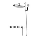 Hotbath Cobber@Work Regendoucheset IBSW70 | Chroom | Ronde handdouche | 30cm Hoofddouche | Wandarm | Handdouche met glijstang HotBath Hotbath Cobber@Work Regendoucheset IBSW70 | Chroom | Ronde handdouche | 30cm Hoofddouche | Wandarm | Handdouche met glijstang