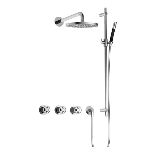 Hotbath Cobber@Work Regendoucheset IBSW70 | Chroom | Staaf handdouche | 20cm Hoofddouche | Wandarm | Handdouche met glijstang HotBath Hotbath Cobber@Work Regendoucheset IBSW70 | Chroom | Staaf handdouche | 20cm Hoofddouche | Wandarm | Handdouche met glijstang