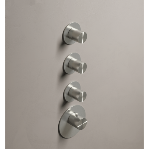 HotBath Archie Afbouwdeel - High Flow thermostaat met 3 stopkranen RVS316 ARHF013IX HotBath HotBath Archie Afbouwdeel - High Flow thermostaat met 3 stopkranen RVS316 ARHF013IX