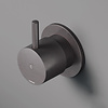 HotBath Cobber Afbouwdeel - Inbouw stopkraan knop met C Geborsteld Koper PVD CB010CEXTBCP