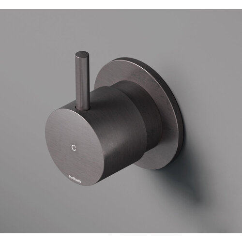 HotBath Cobber Afbouwdeel - Inbouw stopkraan knop met C Geborsteld Koper PVD CB010CEXTBCP HotBath HotBath Cobber Afbouwdeel - Inbouw stopkraan knop met C Geborsteld Koper PVD CB010CEXTBCP
