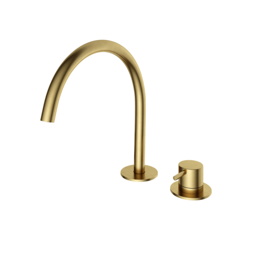 HotBath Cobber Wastafelmengkraan 2 gats Geborsteld Messing PVD CB023BBP HotBath HotBath Cobber Wastafelmengkraan 2 gats Geborsteld Messing PVD CB023BBP