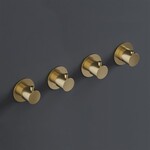 HotBath Cobber Afbouwdeel - Inbouw douche thermostaat met 3 stopkranen horizontaal en verticaal te monteren Verouderd Messing CB7070EXTAB HotBath HotBath Cobber Afbouwdeel - Inbouw douche thermostaat met 3 stopkranen horizontaal en verticaal te monteren Verouderd Messing CB7070EXTAB