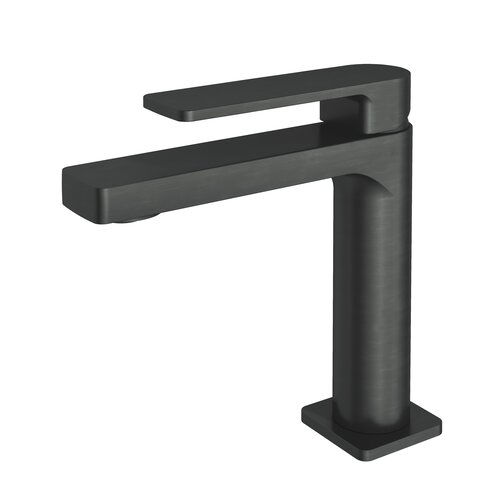 HotBath Gal Wastafelmengkraan zonder waste Geborsteld Gunmetal PVD GL003BGP HotBath HotBath Gal Wastafelmengkraan zonder waste Geborsteld Gunmetal PVD GL003BGP