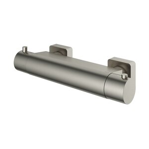 HotBath Gal Thermostatische Douchemengkraan met 1/2" onderaansluiting Geborsteld Nikkel PVD GL008GNP