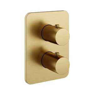 HotBath HotBath Gal Afbouwdeel - Inbouw thermostaat met 2-weg stop-omstel Geborsteld Gunmetal PVD GL009EXTBGP HotBath Gal Afbouwdeel - Inbouw thermostaat met 2-weg stop-omstel Geborsteld Gunmetal PVD GL009EXTBGP