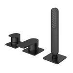 HotBath Gal Badrandcombinatie één hendel mengkraan zonder uitloop met 2-weg omstel Geborsteld Gunmetal PVD GL075BGP HotBath HotBath Gal Badrandcombinatie één hendel mengkraan zonder uitloop met 2-weg omstel Geborsteld Gunmetal PVD GL075BGP