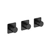 HotBath Gal Afbouwdeel - Inbouw douchethermostaat met 2 stopkranen Horizontaal/verticaal Geborsteld Gunmetal PVD GL7067EXTBGP