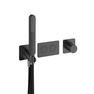 HotBath HotBath Gal Afbouwdeel - Inbouwthermostaat met 2 pushbuttons Geborsteld Gunmetal PVD PB7071EXTBGP HotBath Gal Afbouwdeel - Inbouwthermostaat met 2 pushbuttons Geborsteld Gunmetal PVD PB7071EXTBGP