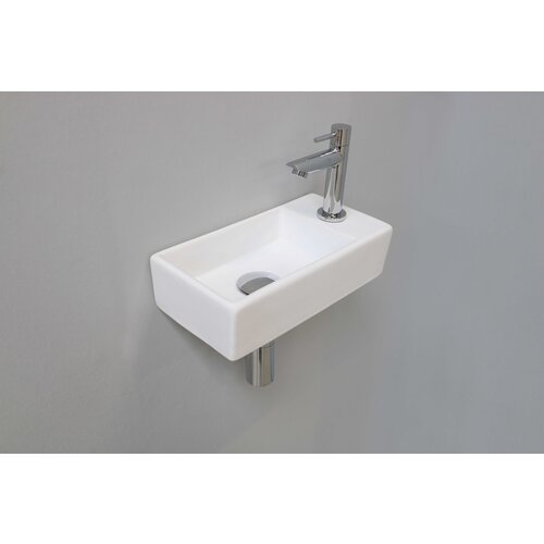 Ink Versus fonteinpack | rechts | porselein Mat Wit | toebehoren chroom INK Ink Versus fonteinpack | rechts | porselein Mat Wit | toebehoren chroom