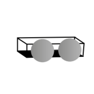 INK Ink UFO 2x Spiegel rond met frame incl. onderplaat en spiegelbevestigingen | Mat Zwart | 120x32x15cm Ink UFO 2x Spiegel rond met frame incl. onderplaat en spiegelbevestigingen | Mat Zwart | 120x32x15cm