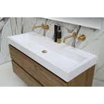 INK Dock wastafel | Glans wit | 100cm | 0 kraangaten INK INK Dock wastafel | Glans wit | 100cm | 0 kraangaten