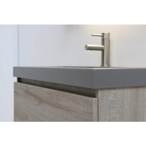 INK Dock wastafel | Zwart | 100cm | 0 kraangaten INK INK Dock wastafel | Zwart | 100cm | 0 kraangaten