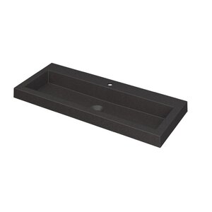 INK Dock wastafel | Zwart | 100cm | 1 kraangat