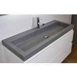 INK Dock wastafel | Zwart | 120cm | 2 kraangaten INK INK Dock wastafel | Zwart | 120cm | 2 kraangaten