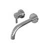 Brauer Chrome Edition inbouw wastafelmengkraan | Chroom | Gebogen uitloop | Rozetten | Middel dik | Links