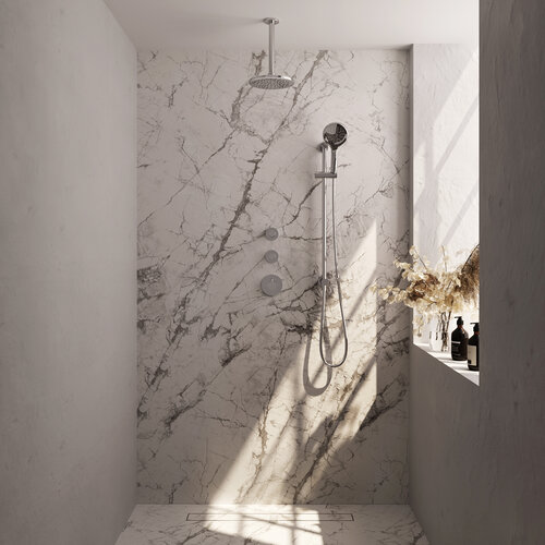 Brauer Chrome Carving Regendoucheset inbouw | Chroom | Ronde Handdouche | 20 cm | Plafondbuis | Ja Brauer Brauer Chrome Carving Regendoucheset inbouw | Chroom | Ronde Handdouche | 20 cm | Plafondbuis | Ja