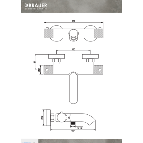 Brauer Carving badthermostaat met glijstangset - 3-standen handdouche Geborsteld koper PVD | Geborsteld koper PVD | Staafhanddouche Brauer Brauer Carving badthermostaat met glijstangset - 3-standen handdouche Geborsteld koper PVD | Geborsteld koper PVD | Staafhanddouche