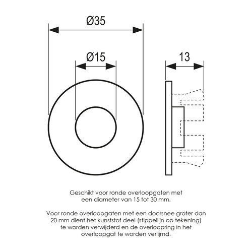 BRAUER Overloopring mat zwart | Mat zwart Brauer BRAUER Overloopring mat zwart | Mat zwart