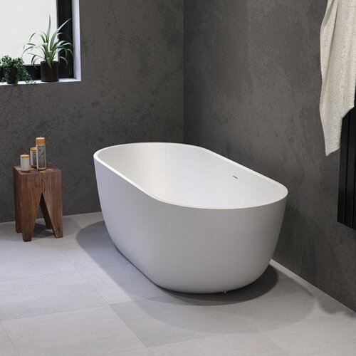 Solidline Terra vrijstaand bad | 158 cm | Mat wit Solidline Solidline Terra vrijstaand bad | 158 cm | Mat wit