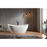 Solidline Geona vrijstaand bad 168x76cm Wit Solidline Solidline Geona vrijstaand bad 168x76cm Wit