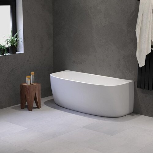 Solidline Arona back to wall bad | 160 cm | Wit Solidline Solidline Arona back to wall bad | 160 cm | Wit