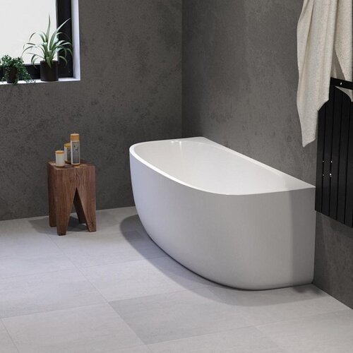 Solidline Arona back to wall bad | 160 cm | Wit Solidline Solidline Arona back to wall bad | 160 cm | Wit