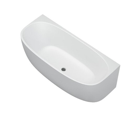 Solidline Arona back to wall bad | 160 cm | Mat Wit Solidline Solidline Arona back to wall bad | 160 cm | Mat Wit