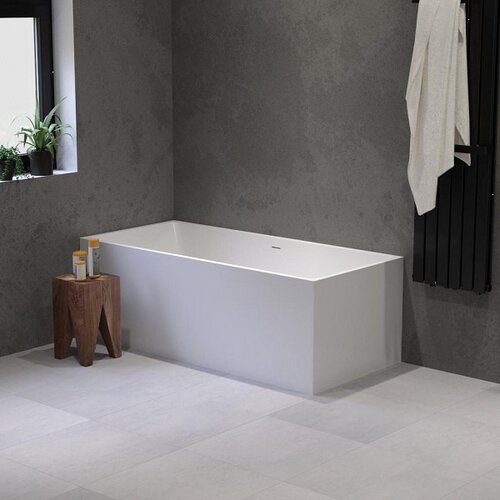 Solidline Solidline Square back to wall bad 153x70cm Wit