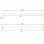 Van Rijn Products ST01 serie Chroom stabilisatiestang lengte 120 cm