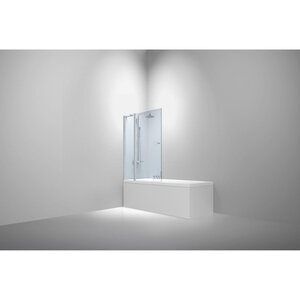 Van Rijn Products ST02 Badwand incl glasbehandeling 120x150cm Chroom