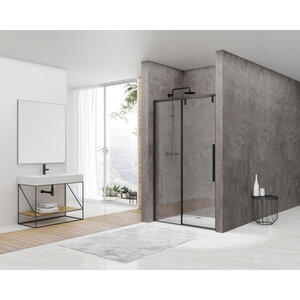 Van Rijn Products ST06Van Rijn ST06 Schuifbare | Nisdeur | 160x200cm softclose helder glas 8mm incl. greep zwart