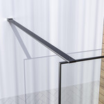 Brauer BRAUER Gunmetal Frame Inloopdouche helder glas met frame 120x200cm - gunmetal geborsteld