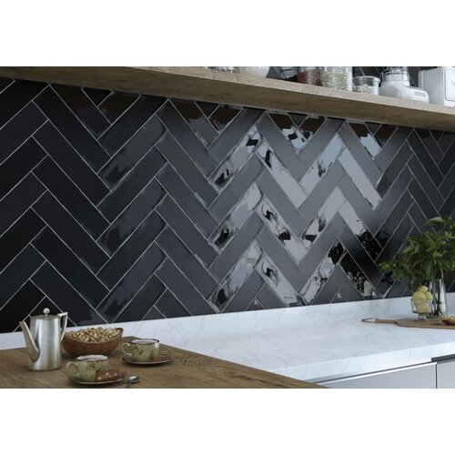 Colonial Black mat 7,5x30 Cifre Cerámica Colonial Black mat 7,5x30