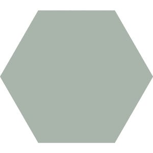 Hexagon Timeless Jade mat 15x17