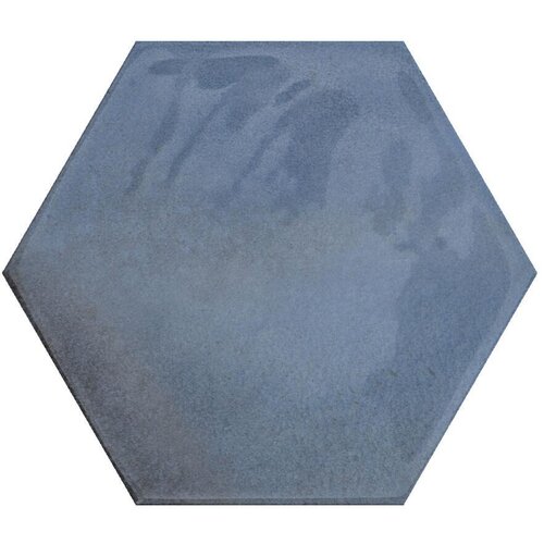 Hexagon Moon Blue glans 16x18 Cifre Cerámica Hexagon Moon Blue glans 16x18