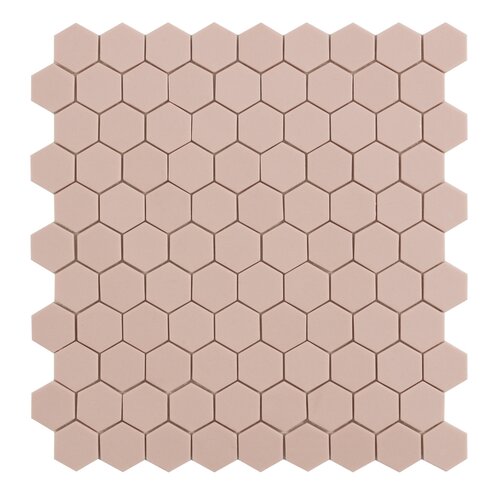 By Goof By Goof mozaiek hexagon pink 3,5x3,5cm