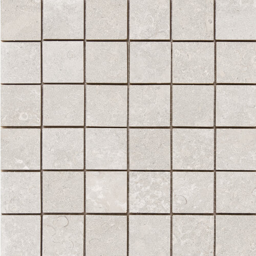 Cifre Cerámica Midtown Cream mozaiek 5x5 op net van 30x30