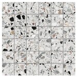 EnergieKer Medley terrazzo White mozaiek 5x5 op net van 30x30