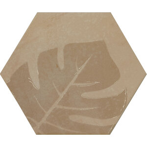 Beton Cire Bercy Nude hexagon decor 20x24