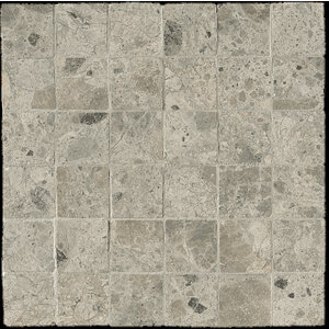Nativa Grey macro mosaico zijde glans anticato 5x5 op net va