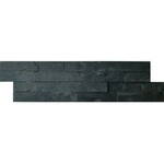 Kerabo Schiste flatface stonepanel antraciet slate 15x60x1/2