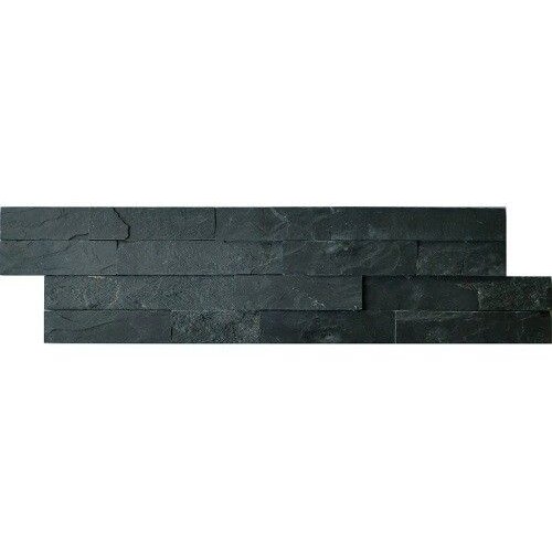 Kerabo Schiste flatface stonepanel antraciet slate 15x60x1/2