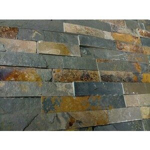 Schiste flatface stonepanel rusty slate 15x60x1/2