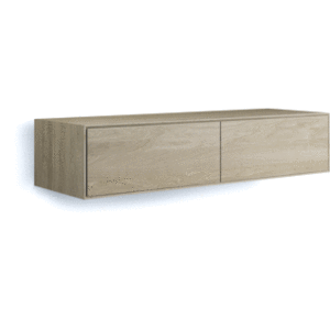 LoooX Wood wastafelonderbouwkast met 2 laden 140x30x46cm eiken - old grey