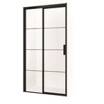 Solidline Strata nisdeur 70*200 cm - Mat zwart - Helder glas - 8 mm - Mat zwart - Helder glas - 8 mm Solidline Solidline Strata nisdeur 70*200 cm - Mat zwart - Helder glas - 8 mm - Mat zwart - Helder glas - 8 mm